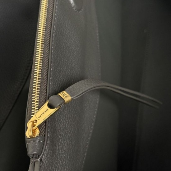 Replica Borsa tote Balenciaga Carrie Carry All Grigia Imitazione Outlet Fallate