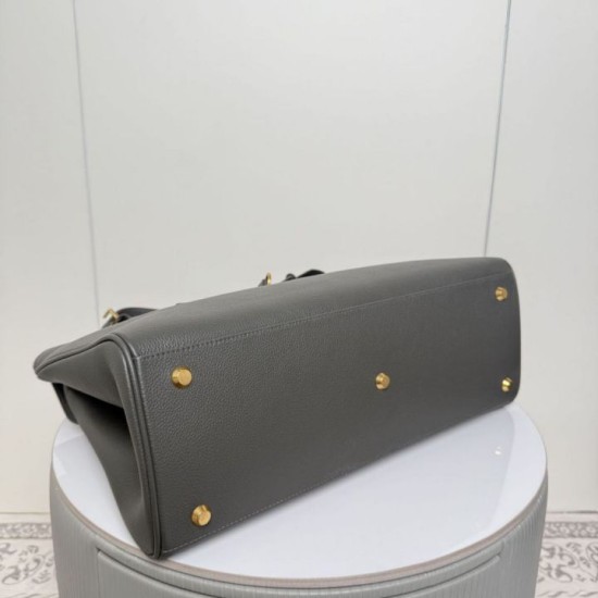 Replica Borsa tote Balenciaga Carrie Carry All Grigia Imitazione Outlet Fallate