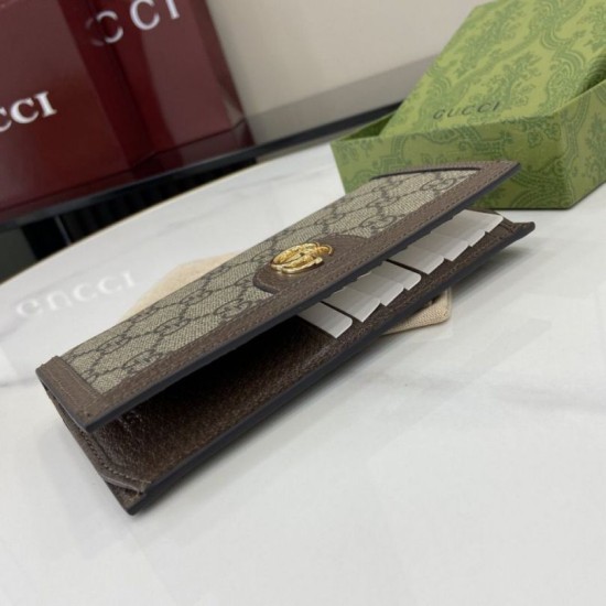 Replica Portafoglio continentale Gucci Ophidia 791746 Marrone Imitazione Outlet Fallate