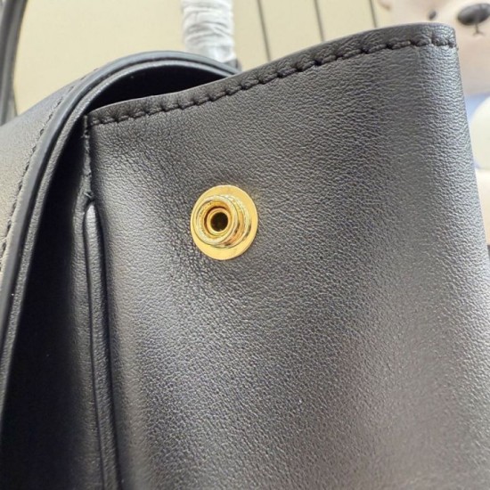 Replica Borsa a mano media Gucci Paparazzo 875018 nera Imitazione Outlet Fallate