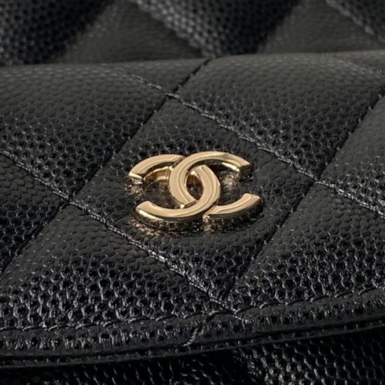 Replica Zaino Chanel Mini Classic trapuntato con logo CC AP3663 Nero Imitazione Outlet Fallate