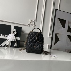 Replica Zaino Chanel Mini Classic trapuntato con logo CC AP3663 Nero Imitazione Outlet Fallate
