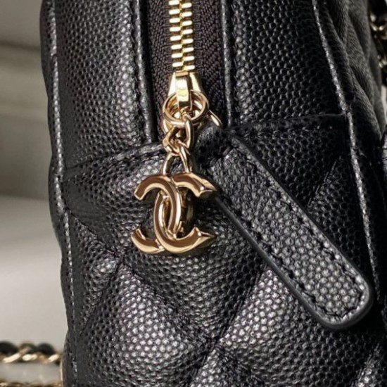 Replica Zaino Chanel Mini Classic trapuntato con logo CC AP3663 Nero Imitazione Outlet Fallate