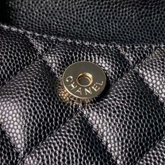 Replica Zaino Chanel Mini Classic trapuntato con logo CC AP3663 Nero Imitazione Outlet Fallate