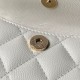 Replica Zaino Chanel Mini Classic trapuntato con logo CC AP3663 bianco Imitazione Outlet Fallate