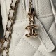 Replica Zaino Chanel Mini Classic trapuntato con logo CC AP3663 bianco Imitazione Outlet Fallate