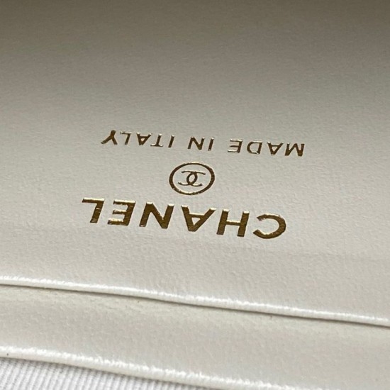Replica Zaino Chanel Mini Classic trapuntato con logo CC AP3663 bianco Imitazione Outlet Fallate