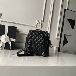 Replica Zaino Chanel Duma piccolo 21cm nero Imitazione Outlet Fallate