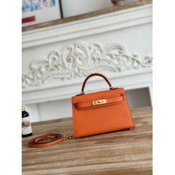 Replica Borsa Hermes Mini Kelly II Sellier Epsom Rosa Imitazione Outlet Fallate