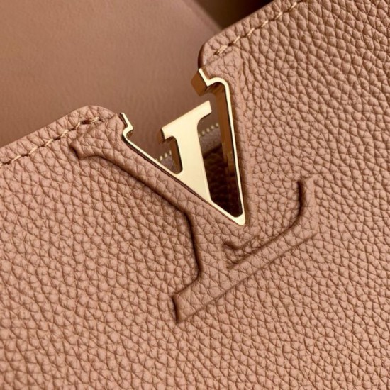 Replica Borsa Louis Vuitton Capucines MM M26259 Marrone Imitazione Outlet Fallate