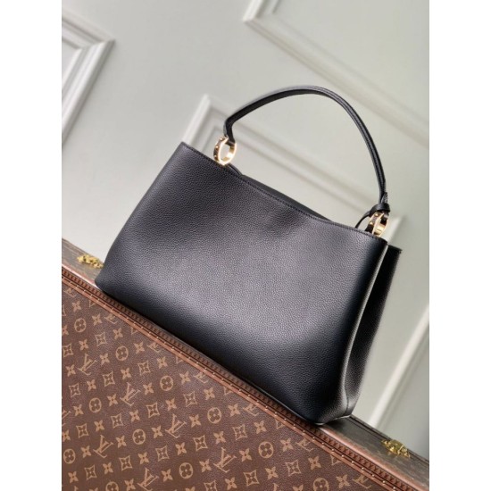 Replica Borsa Louis Vuitton Capucines MM M26259 Nera Imitazione Outlet Fallate