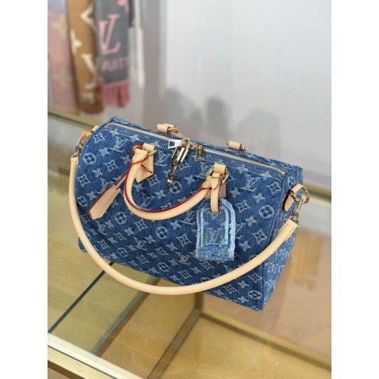 Replica Borsa Louis Vuitton Speedy Soft 30 Monogram Denim M14430 Blu Falso Online Replica Borsa Louis Vuitton Speedy Soft 30 Monogram Denim M14430 Blu Imitazione Outlet Fallate