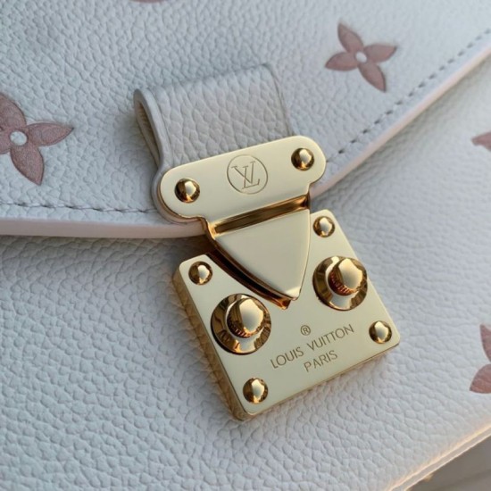Replica Borsa Louis Vuitton Pochette Métis East West M27575 bianca Imitazione Outlet Fallate