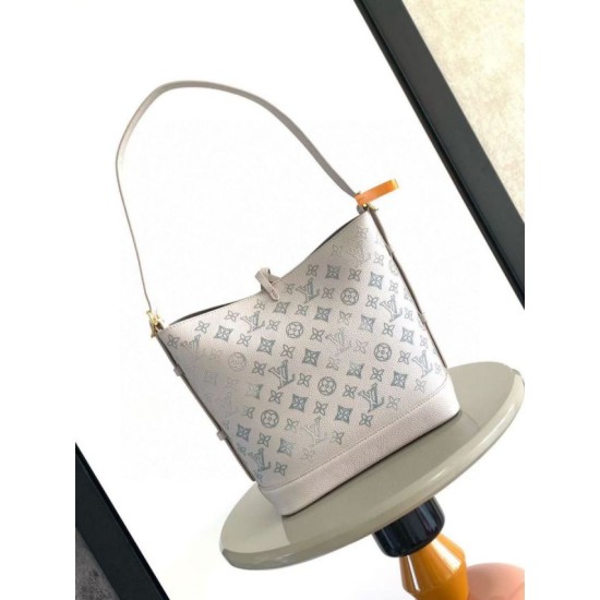 Replica Borsa a secchiello Louis Vuitton Flore M12496 M12139 grigia Imitazione Outlet Fallate