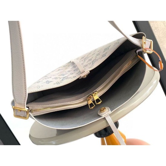 Replica Borsa a secchiello Louis Vuitton Flore M12496 M12139 grigia Imitazione Outlet Fallate