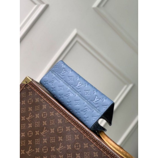 Replica Borsa tote Louis Vuitton OnTheGo PM M28181 blu Falso Online Replica Borsa tote Louis Vuitton OnTheGo PM M28181 blu Imitazione Outlet Fallate