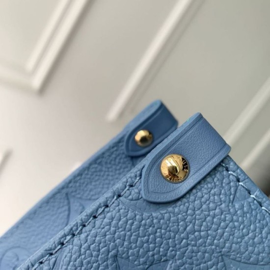 Replica Borsa tote Louis Vuitton OnTheGo PM M28181 blu Falso Online Replica Borsa tote Louis Vuitton OnTheGo PM M28181 blu Imitazione Outlet Fallate