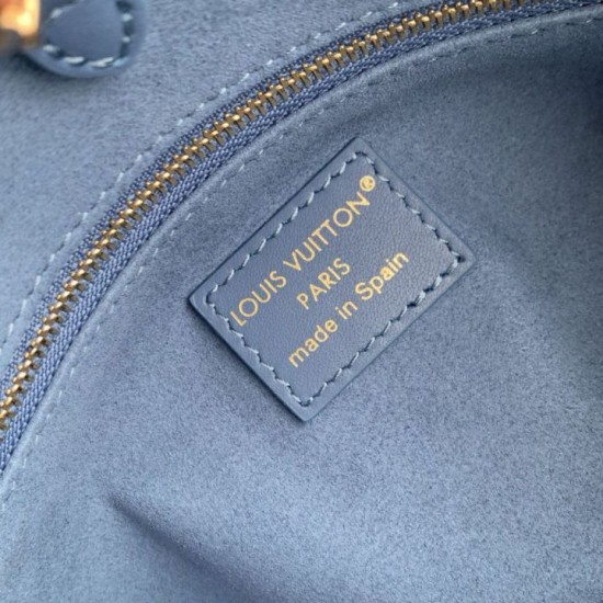 Replica Borsa tote Louis Vuitton OnTheGo PM M28181 blu Falso Online Replica Borsa tote Louis Vuitton OnTheGo PM M28181 blu Imitazione Outlet Fallate