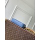 Replica Portafoglio Louis Vuitton con catena Ivy M27755 Blu Imitazione Outlet Fallate