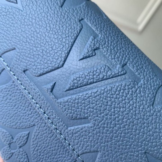 Replica Portafoglio Louis Vuitton con catena Ivy M27755 Blu Imitazione Outlet Fallate