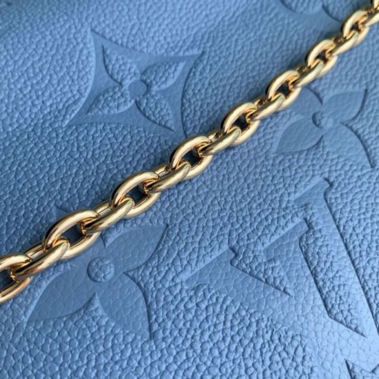 Replica Portafoglio Louis Vuitton con catena Ivy M27755 Blu Imitazione Outlet Fallate