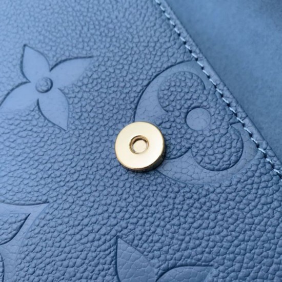 Replica Portafoglio Louis Vuitton con catena Ivy M27755 Blu Imitazione Outlet Fallate