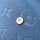 Replica Portafoglio Louis Vuitton con catena Ivy M27755 Blu Imitazione Outlet Fallate