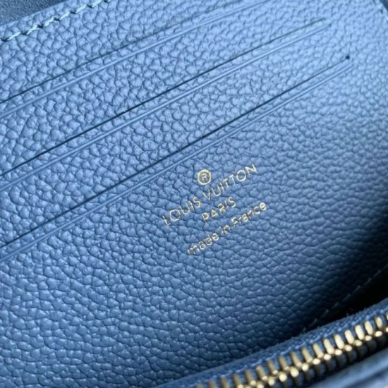 Replica Portafoglio Louis Vuitton con catena Ivy M27755 Blu Imitazione Outlet Fallate