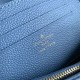 Replica Portafoglio Louis Vuitton con catena Ivy M27755 Blu Imitazione Outlet Fallate