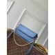 Replica Portafoglio Louis Vuitton con catena Ivy M27755 Blu Imitazione Outlet Fallate