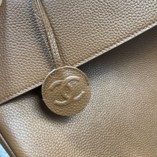 Repliche Perfette Borsa shopping grande Chanel 26S Jennie AS6289 marrone Imitazione Outlet