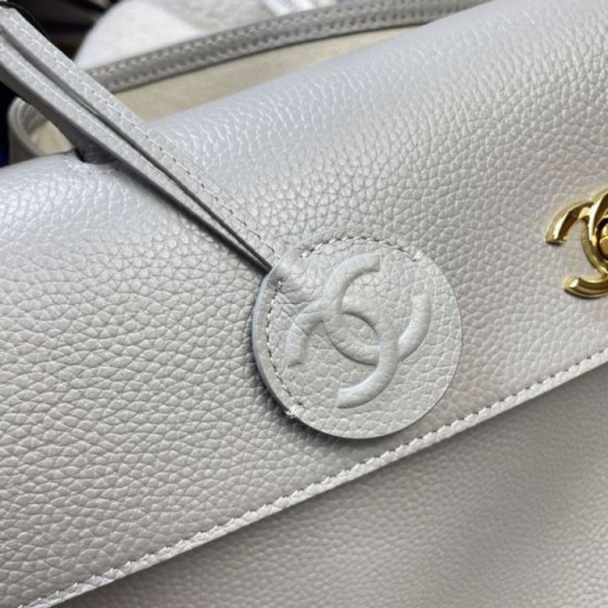 Repliche Perfette Borsa shopping grande Chanel 26S Jennie AS6289 Azzurro Imitazione Outlet