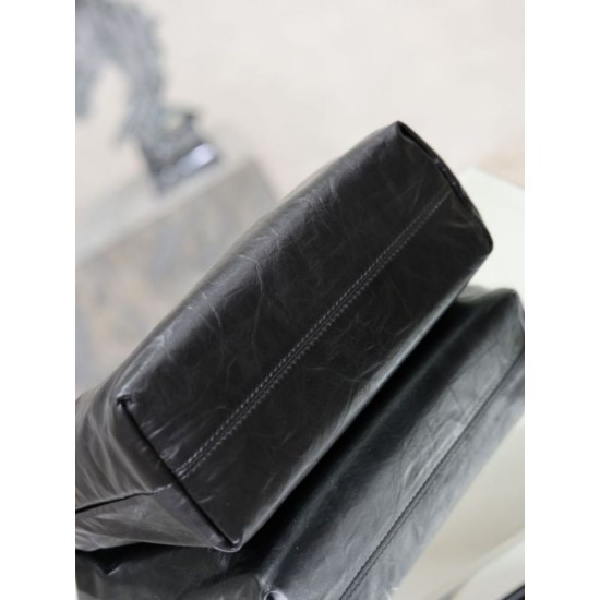 Replica Borsa a tracolla YSL Saint Laurent Hortense Hobo nera Ralsa Online Repliche Perfette Borsa a tracolla YSL Saint Laurent Hortense Hobo nera Imitazione Outlet