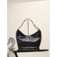 Replica Borsa a tracolla YSL Saint Laurent Hortense Hobo nera Ralsa Online Repliche Perfette Borsa a tracolla YSL Saint Laurent Hortense Hobo nera Imitazione Outlet