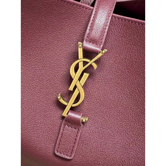 Repliche Perfette Borsa Hobo Grande YSL Saint Laurent Le 5 à 7 morbida Borgogna Imitazione Outlet