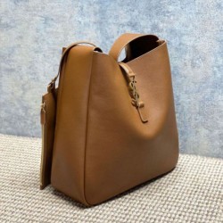 Repliche Perfette Borsa Hobo Grande YSL Saint Laurent Le 5 à 7 morbida marrone Imitazione Outlet