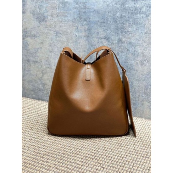 Repliche Perfette Borsa Hobo Grande YSL Saint Laurent Le 5 à 7 morbida marrone Imitazione Outlet