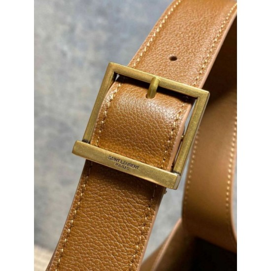 Repliche Perfette Borsa Hobo Grande YSL Saint Laurent Le 5 à 7 morbida marrone Imitazione Outlet