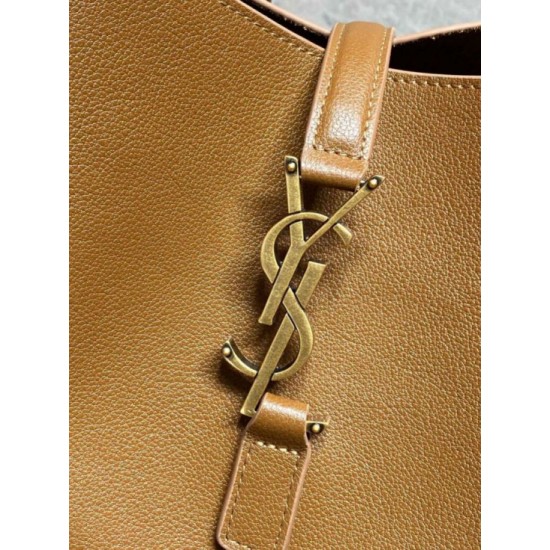 Repliche Perfette Borsa Hobo Grande YSL Saint Laurent Le 5 à 7 morbida marrone Imitazione Outlet
