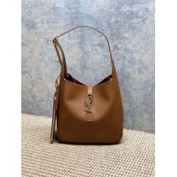 Repliche Perfette Borsa a tracolla piccola morbida Hobo YSL Saint Laurent Le 5 À 7 morbida marrone Imitazione Outlet