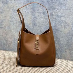 Repliche Perfette Borsa a tracolla piccola morbida Hobo YSL Saint Laurent Le 5 À 7 morbida marrone Imitazione Outlet