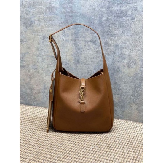 Repliche Perfette Borsa a tracolla piccola morbida Hobo YSL Saint Laurent Le 5 À 7 morbida marrone Imitazione Outlet