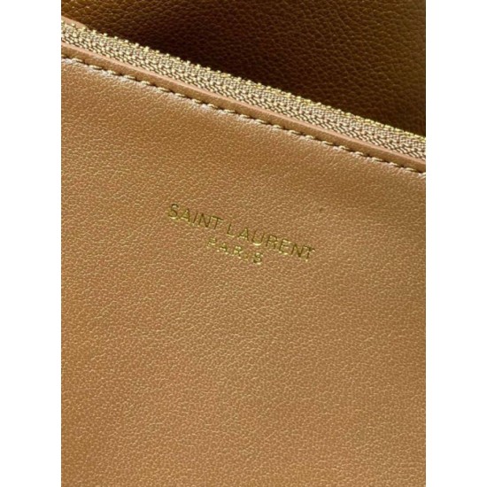 Repliche Perfette Borsa a tracolla piccola morbida Hobo YSL Saint Laurent Le 5 À 7 morbida marrone Imitazione Outlet