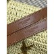 Repliche Perfette Borsa a tracolla media Niki Rafia YSL Saint Laurent Imitazione Outlet