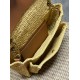 Repliche Perfette Borsa a tracolla media Niki Rafia YSL Saint Laurent Imitazione Outlet
