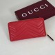 Repliche Perfette Portafoglio Gucci GG Marmont trapuntato con cerniera 443123 Rosso Imitazione Outlet