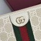 Repliche Perfette Portafoglio Gucci Ophidia GG Supreme con cerniera 838484 beige Imitazione Outlet
