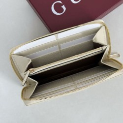 Repliche Perfette Portafoglio Gucci Ophidia GG Supreme con cerniera 838484 beige Imitazione Outlet