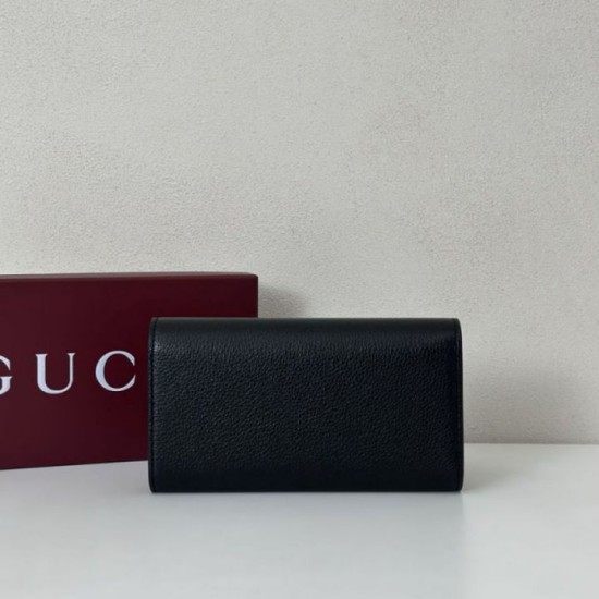 Replica Portafoglio continentale Gucci Softbit 828147 Nero Ralsa Online Repliche Perfette Portafoglio continentale Gucci Softbit 828147 Nero Imitazione Outlet