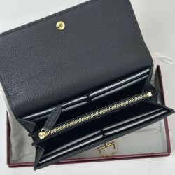 Repliche Perfette Portafoglio continentale Gucci Softbit 828147 Nero Imitazione Outlet